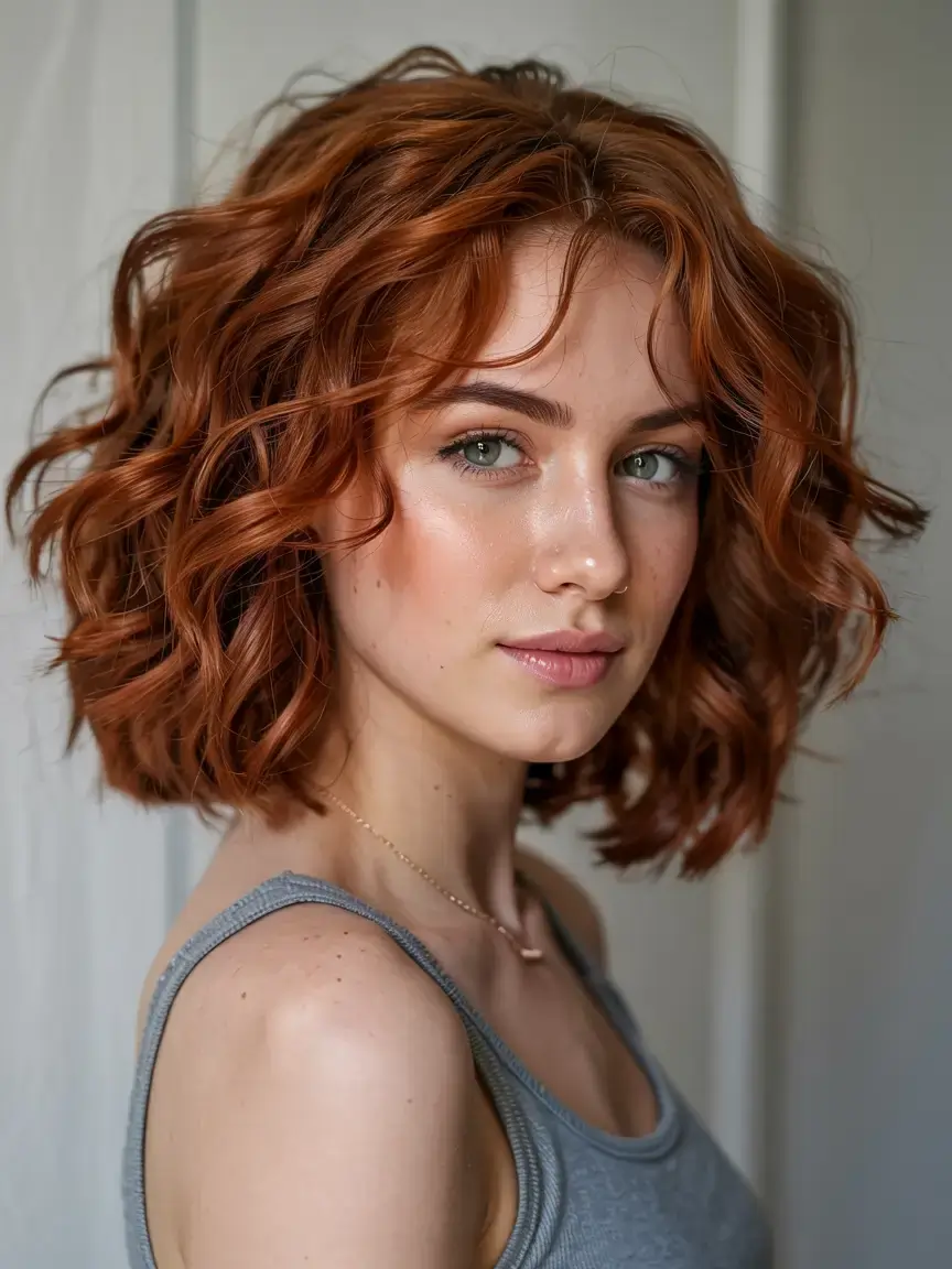 october hair color ideas fall trends for 2025 Spiced Copper Curls