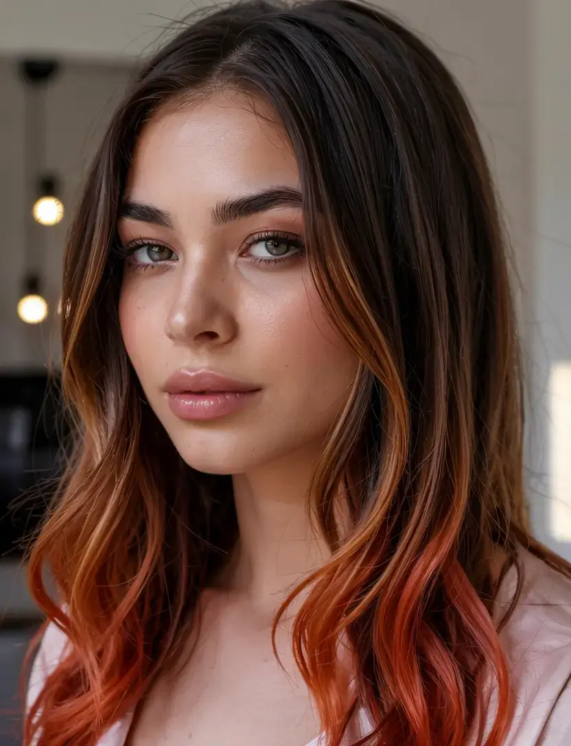 october hair color ideas fall trends for 2025 Copper-Tipped Ends