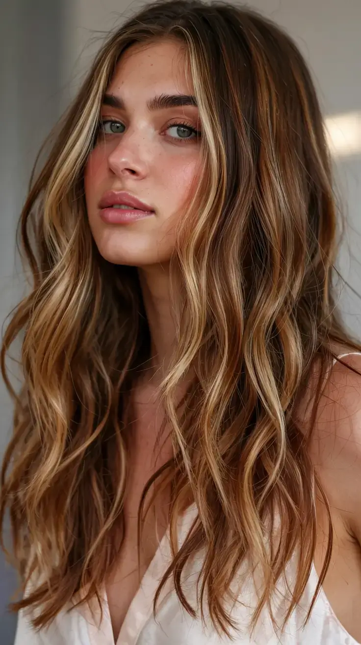october hair color ideas fall trends for 2025 Honey-Touched Waves