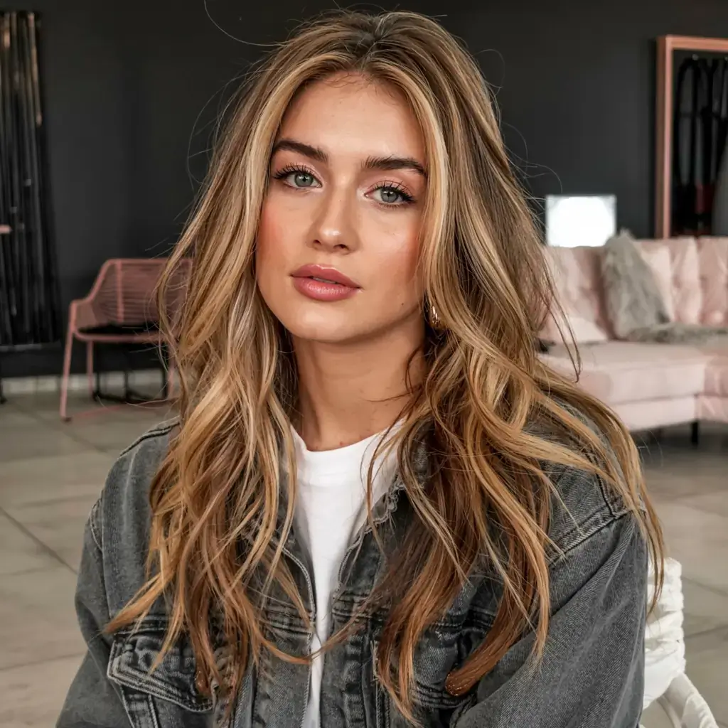 october hair color ideas fall trends for 2025 Golden Sand Balayage