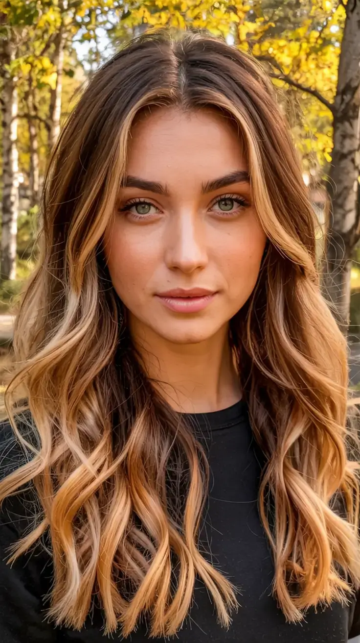 october hair color ideas fall trends for 2025 Sunlit Bronde Layers