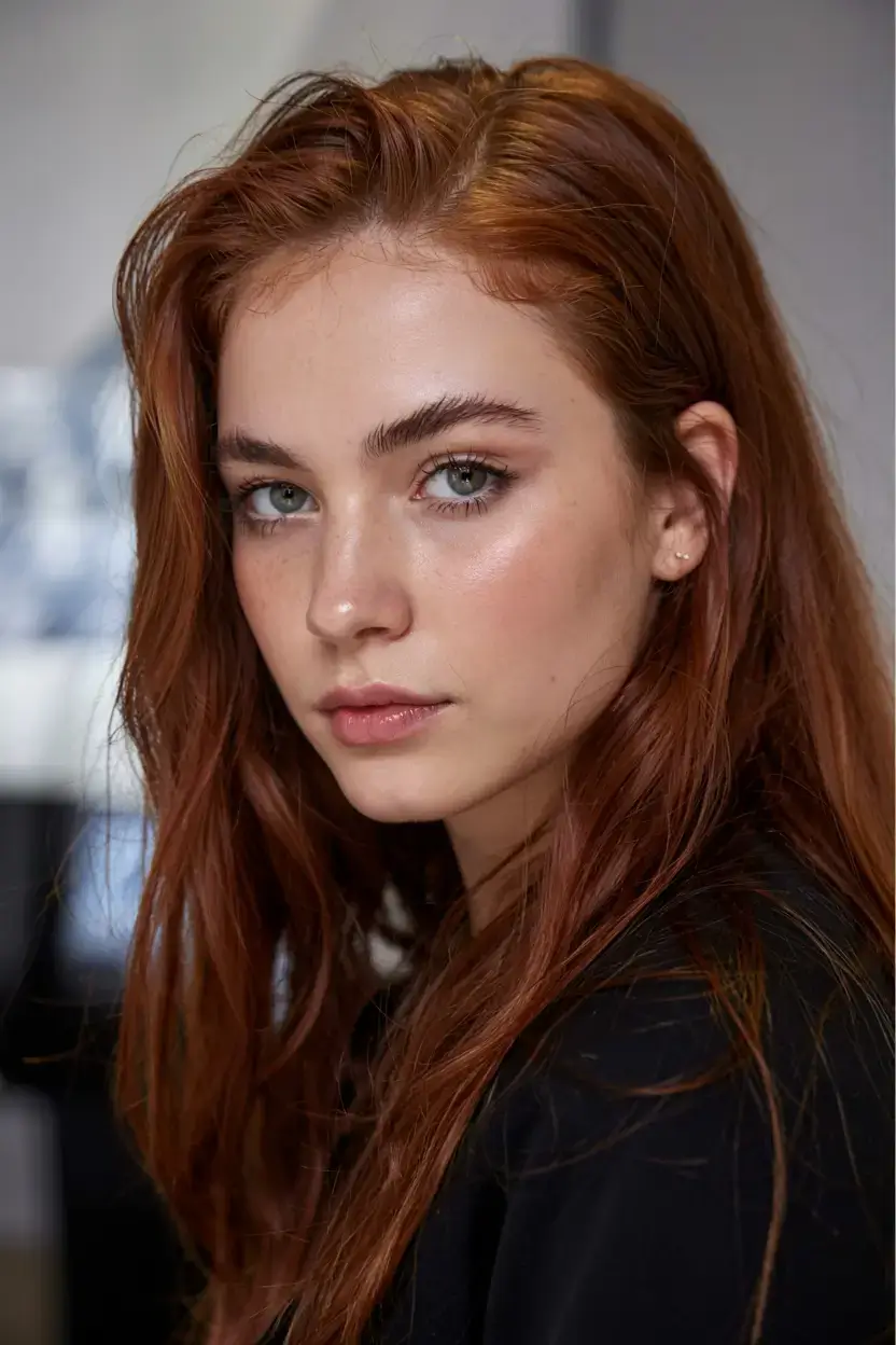 october hair color ideas fall trends for 2025 Rusty Auburn Elegance