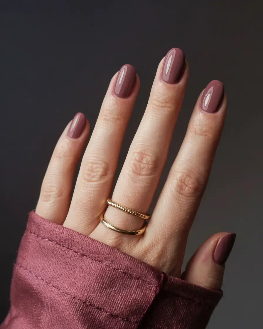 october nails color ideas fall 2025 Burgundy Velvet