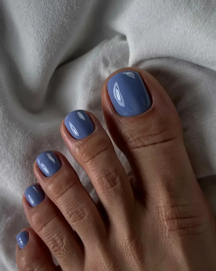 october toe nails ideas fall 2025 trends Misty Blue Serenity