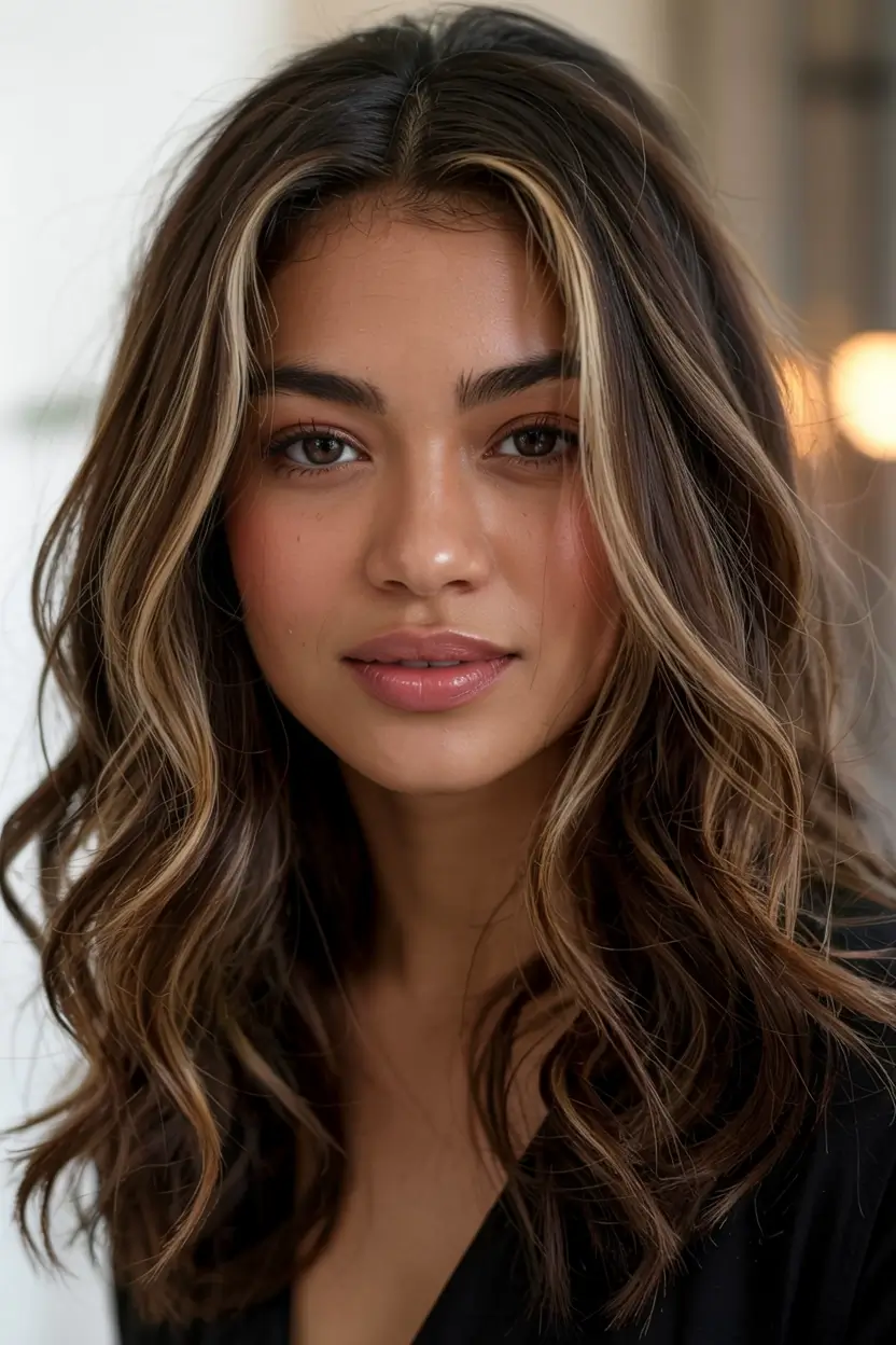 trending hair colors winter 2025 2026 Bronde Highlights With Face-Framing Strands