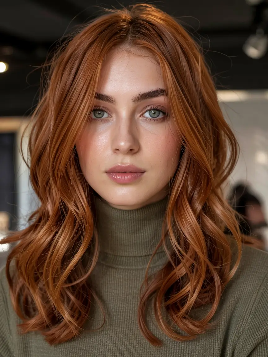 trending hair colors winter 2025 2026 Soft Ginger Copper