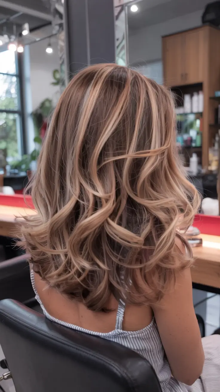 trending hair colors winter 2025 2026 Golden Latte Highlights