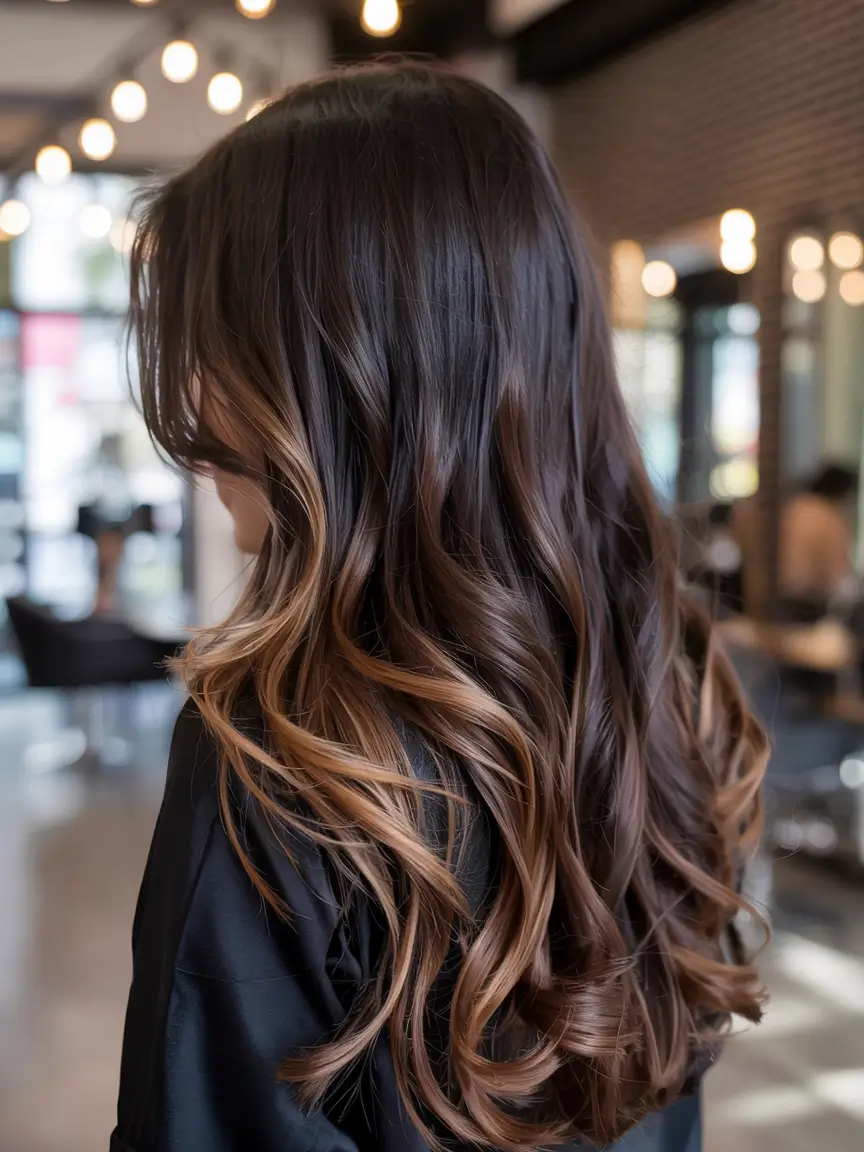 trending hair colors winter 2025 2026 Mocha Melt Balayage