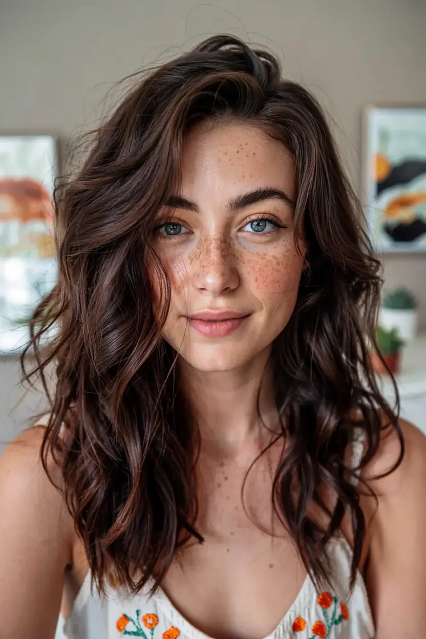 trending hair colors winter 2025 2026 Espresso Chocolate Waves
