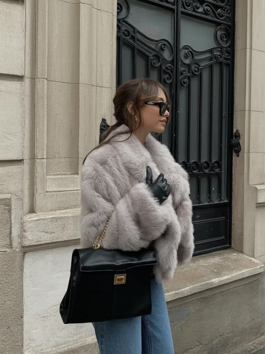 winter birthday outfit ideas 2025 2026 Gray Luxe with Street Edge