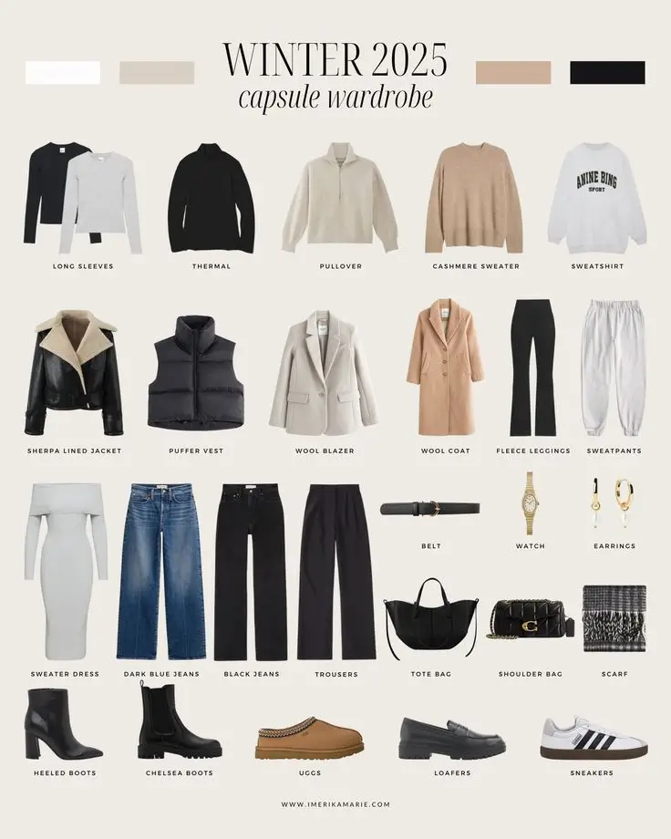 winter capsule wardrobe for women 2025 2026 Warmth Meets Practical Luxury