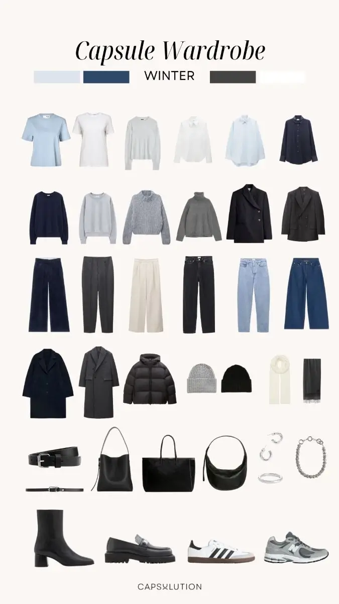 winter capsule wardrobe for women 2025 2026 Minimalist Monochrome Done Right