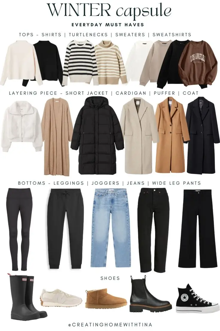 winter capsule wardrobe for women 2025 2026 Everyday Essentials With Personality