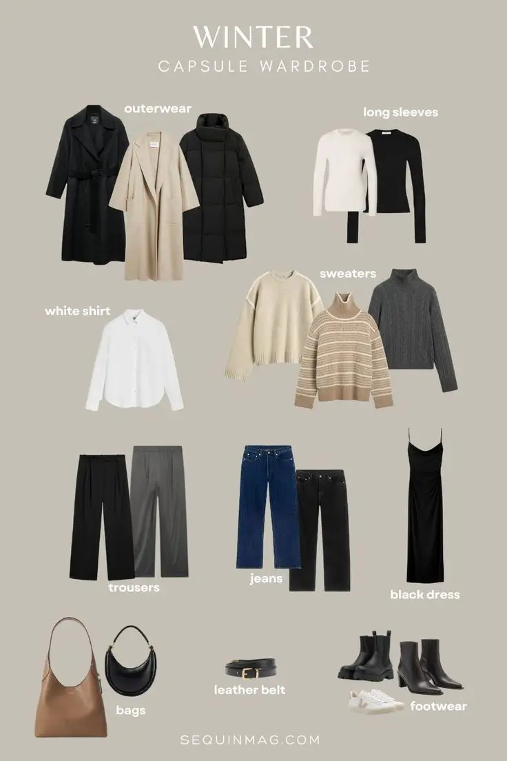winter capsule wardrobe for women 2025 2026 Effortless Foundations That Never Fail