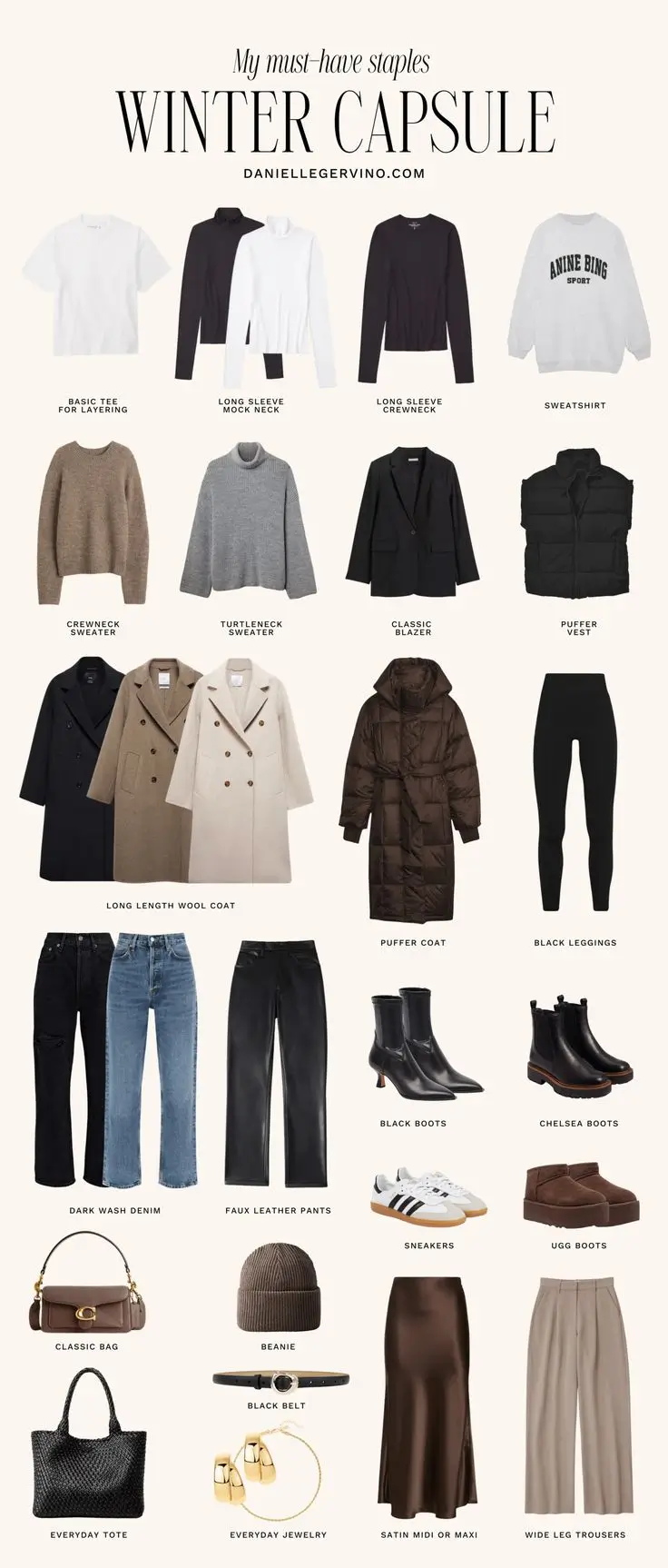 winter capsule wardrobe for women 2025 2026 My Must-Have Winter Staples