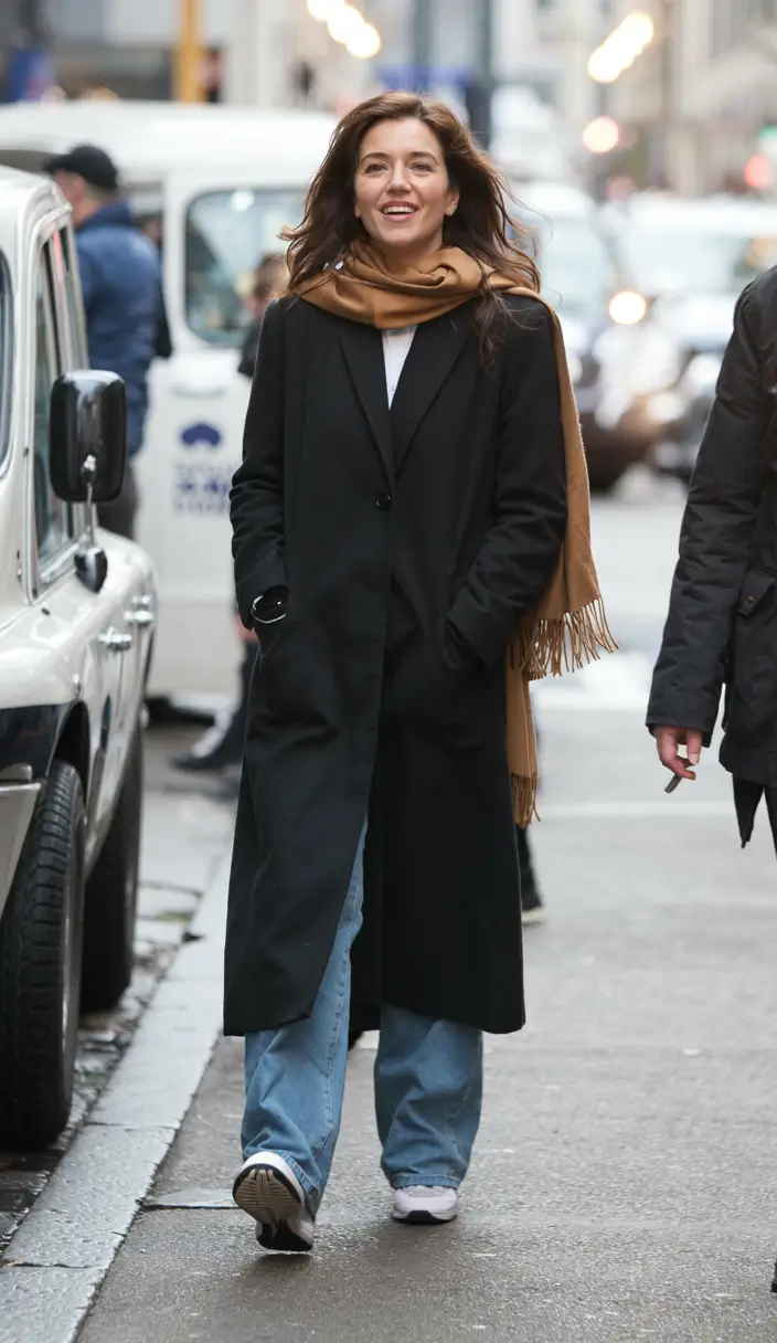 winter fashion outfits ideas 2025 2026 Relaxed Denim with Urban Layers