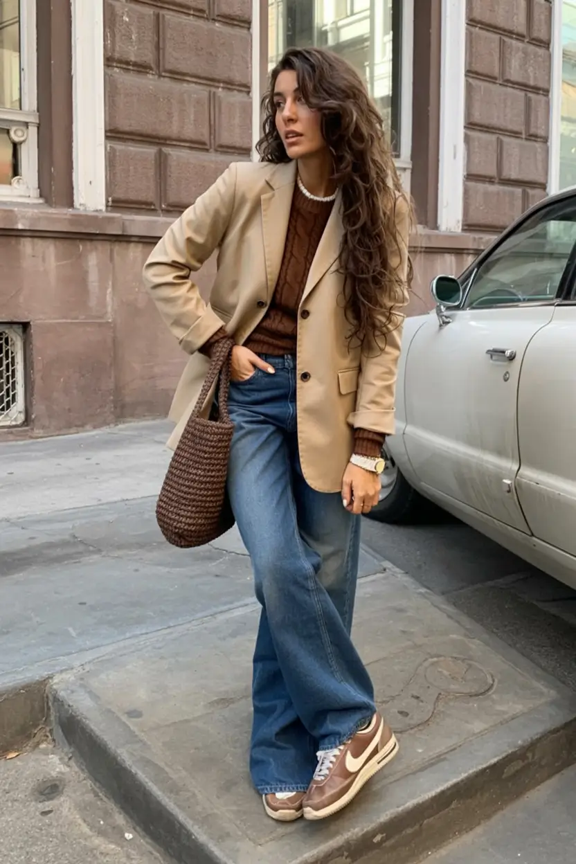 winter fits 2025 2026 style inspiration Classic Blazer With Modern Street Vibes