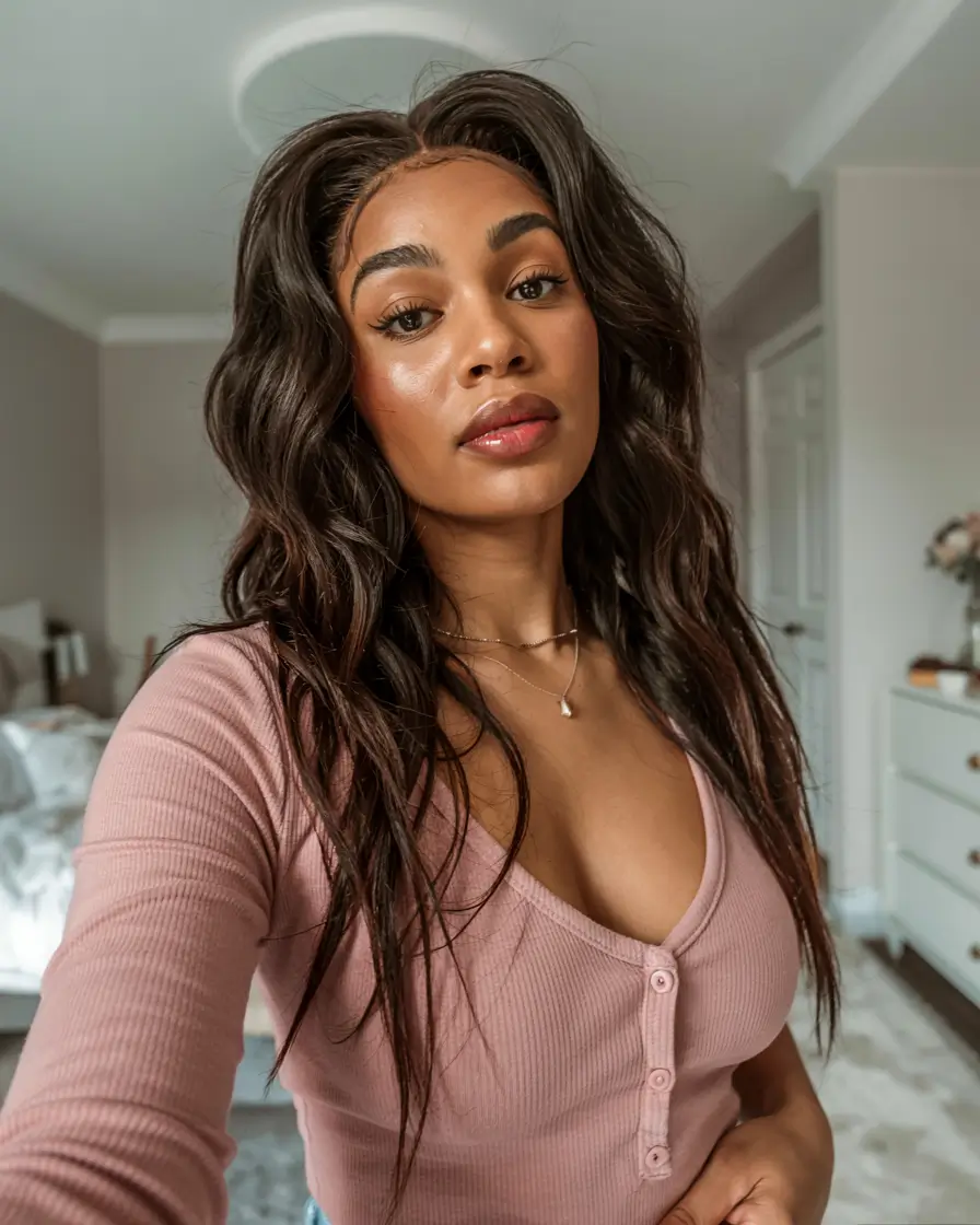 winter hair colors 2025 2026 for black women Chocolate Mocha Waves