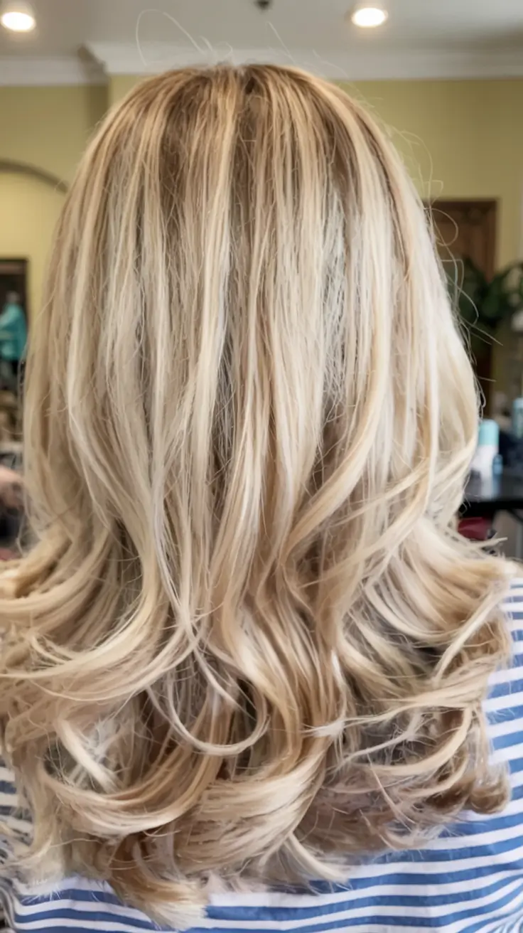 winter hair colors 2025 2026 for blondes Golden Butter Blonde with Polished Volume