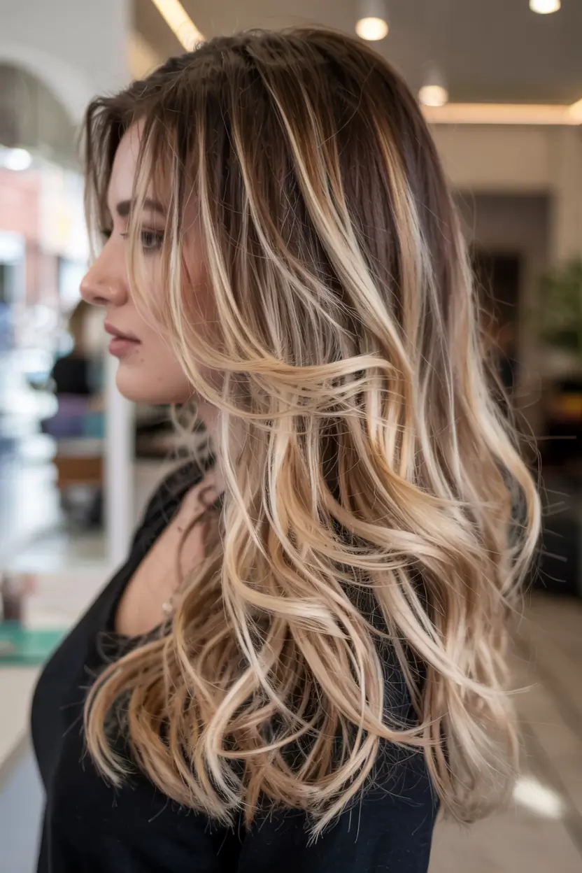 winter hair colors 2025 2026 for blondes Dark Root Melt into Buttery Blonde