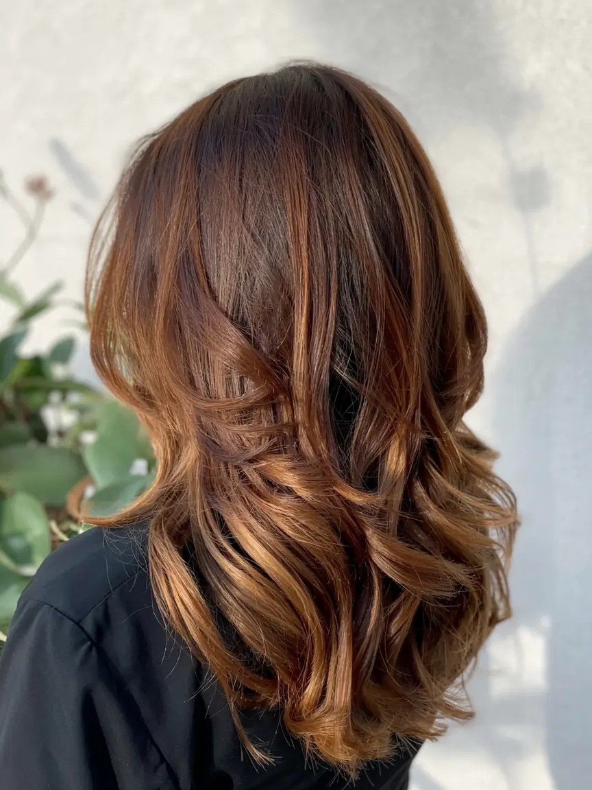 winter hair colors 2025 2026 for brown hair Glossy Brunette Bob