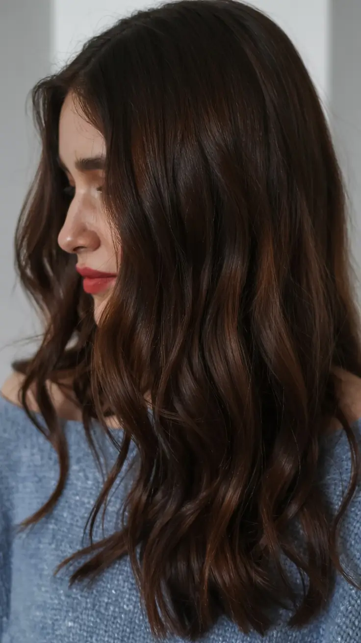 winter hair colors 2025 2026 for brown hair Espresso Shine