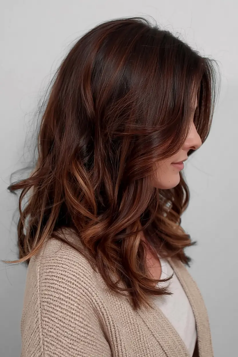 winter hair colors auburn ideas 2025 2026 Dark Mocha Auburn
