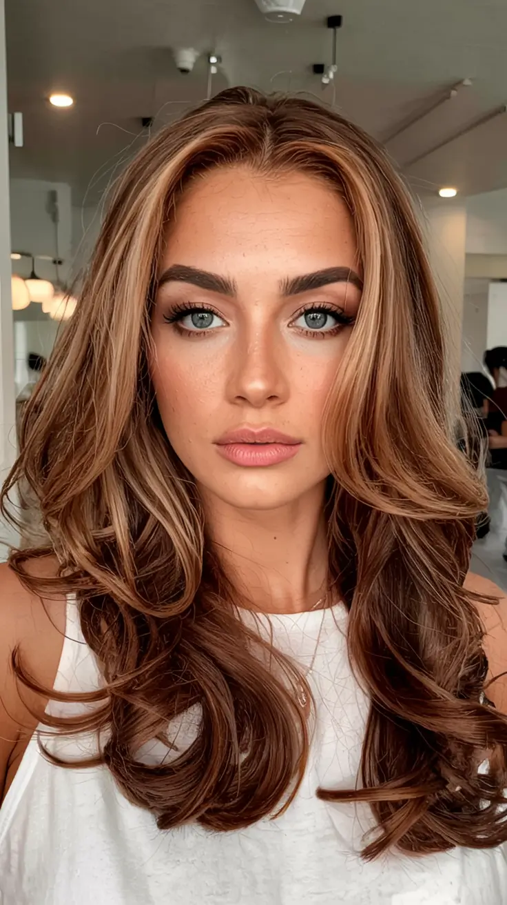 winter hair colors auburn ideas 2025 2026 Bronzed Auburn Blend