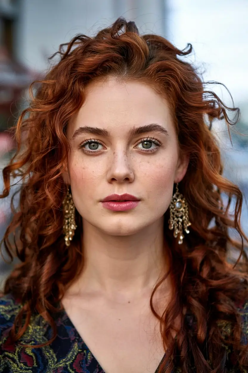 winter hair colors auburn ideas 2025 2026 Wild Auburn Curls