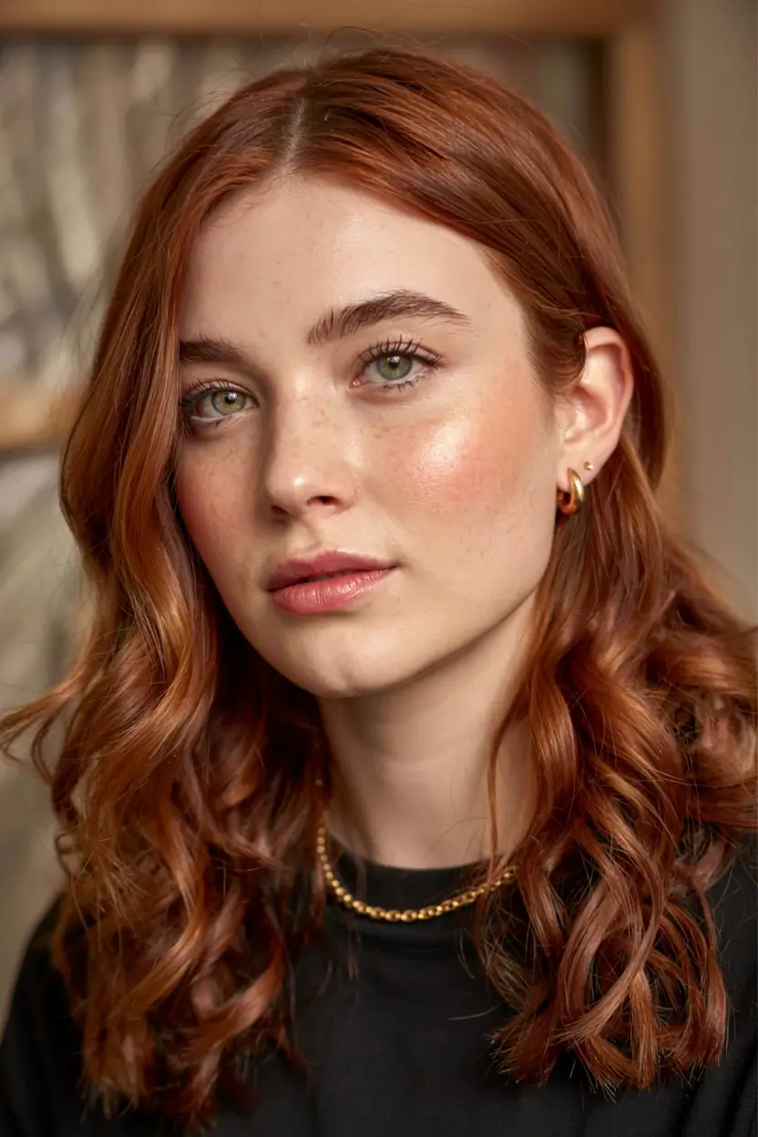 winter hair colors auburn ideas 2025 2026 Classic Copper Curls