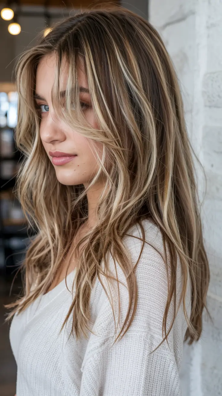 winter hair colors balayage ideas 2025 2026 Soft Golden Dimension