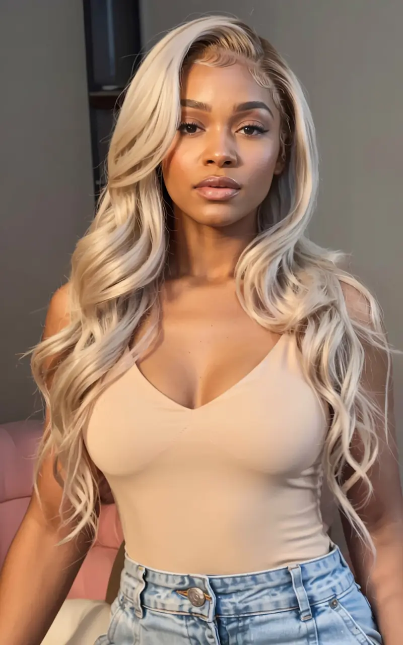 winter hair colors dark skin ideas 2025 2026 Platinum Blonde