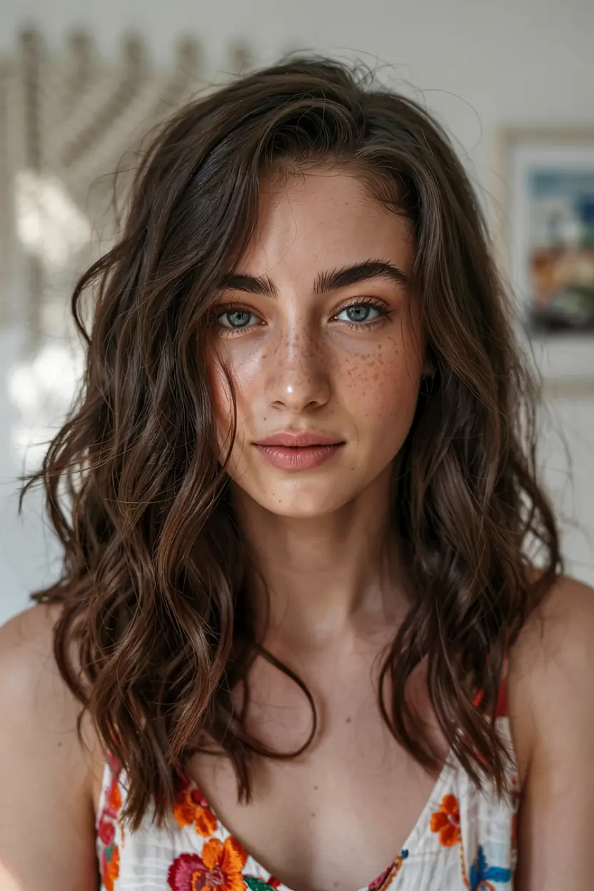 winter hair colors for brunettes ideas 2025 2026 Cool Chocolate Tousle
