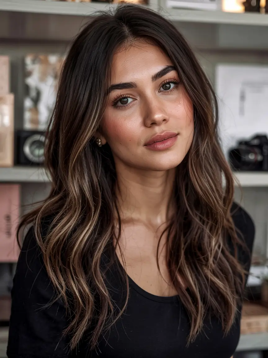 winter hair colors for brunettes ideas 2025 2026 Bronzed Brunette Dimension