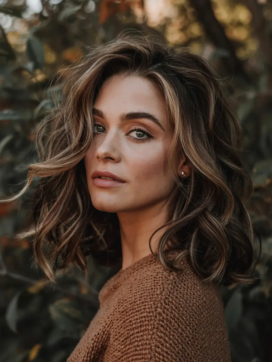 winter hair colors for brunettes ideas 2025 2026 Warm Hazelnut Bob