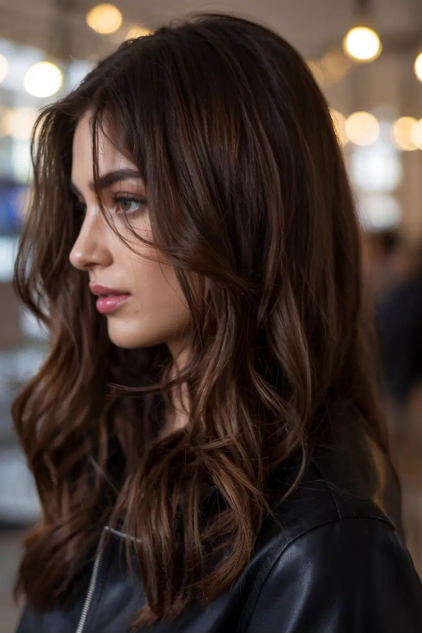 winter hair colors ideas 2025 2026 Classic Cocoa Depth