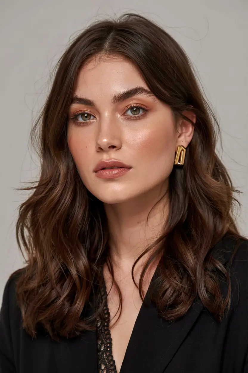 winter hair colors ideas 2025 2026 Dark Chocolate Luxe