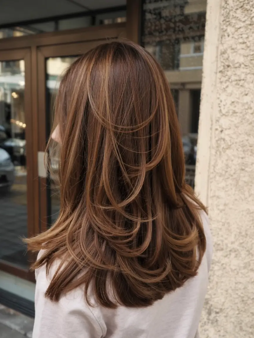 winter hair colors ideas 2025 2026 Soft Cocoa Shine