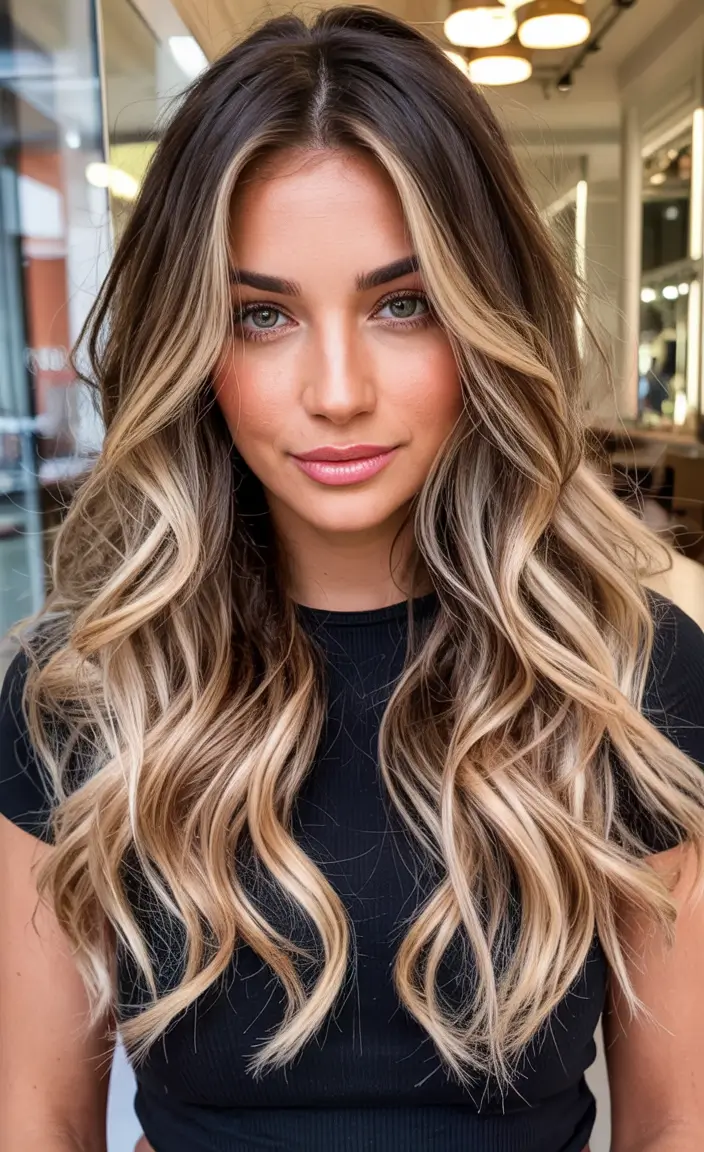 winter hair colors ideas 2025 2026 Blonde Balayage Drama