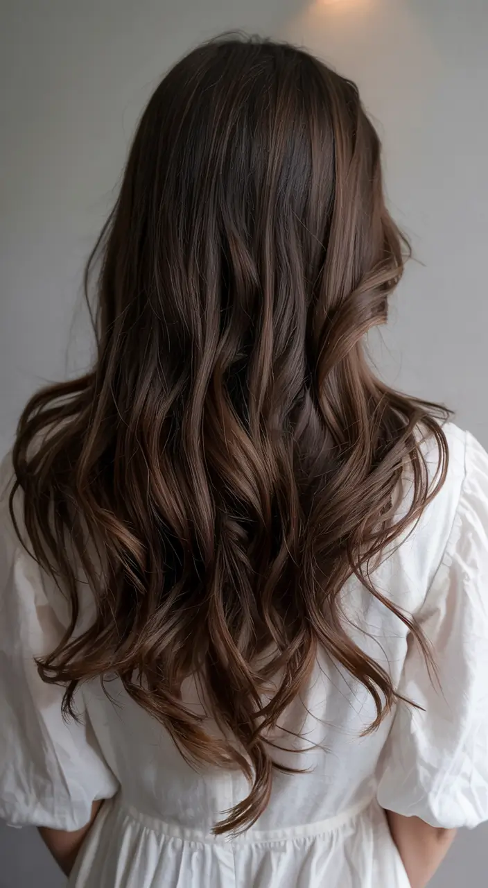 winter hair colors ideas 2025 2026 Deep Espresso Shine