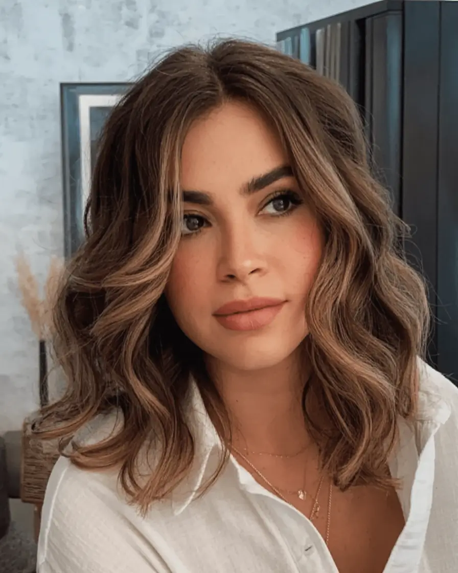 winter haircuts for plus size women ideas 2025 2026 Choppy Layers with Wispy Bangs