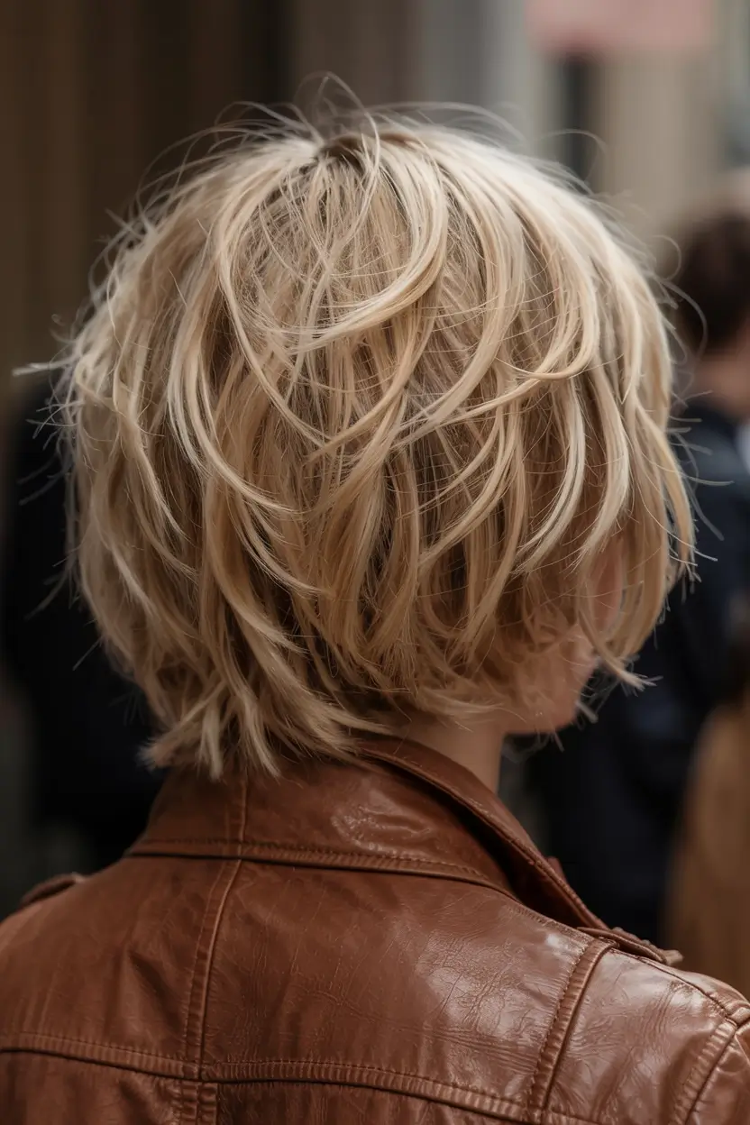 winter hairstyles hair color 2025 2026 for women over 50 Layered Blonde Bob with Windswept Finish