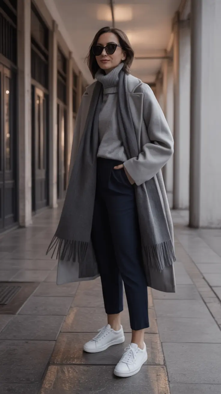 winter outfit inspo 2025 2026 trends ideas Structured Layers in Urban Neutrals