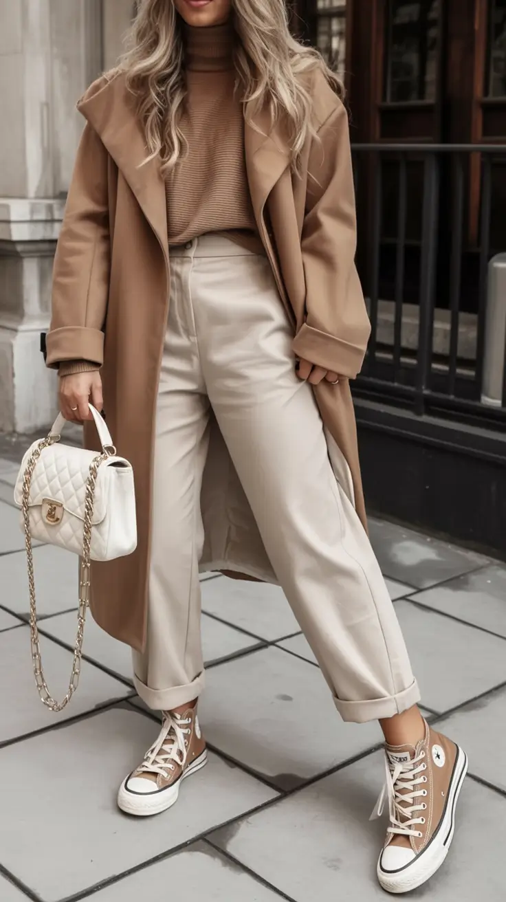 winter outfit inspo 2025 2026 trends ideas Warm Neutrals in Polished Layers