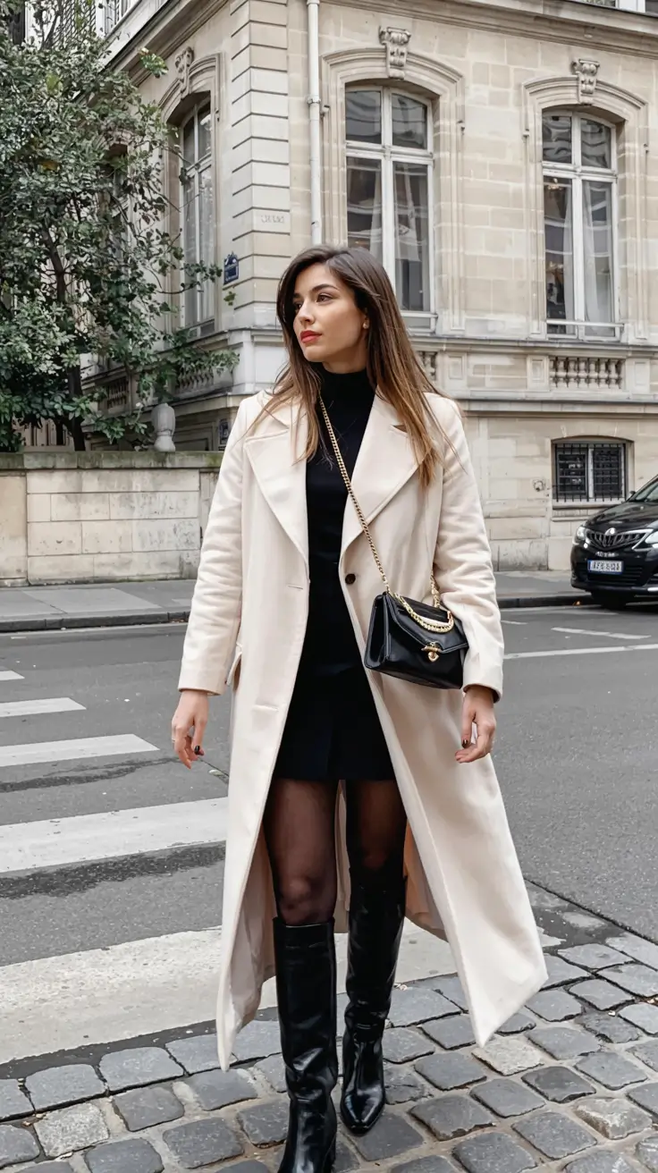 winter outfits aesthetic 2025 2026 Parisian Winter Chic