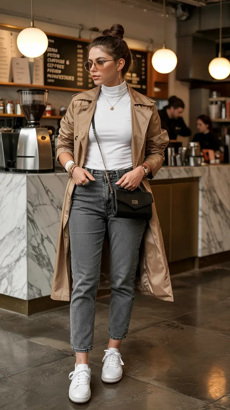 winter outfits aesthetic 2025 2026 Modern Café Chic