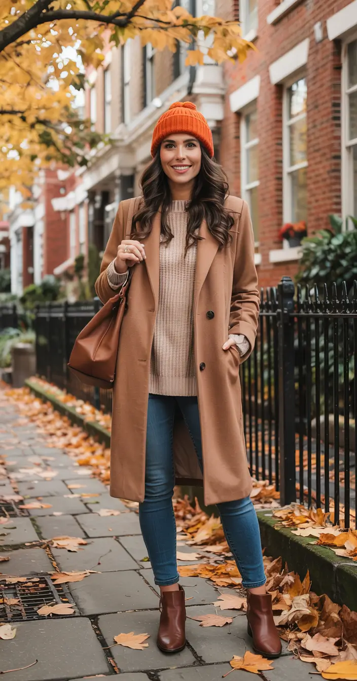 winter outfits aesthetic 2025 2026 Warmth with a Pop of Color