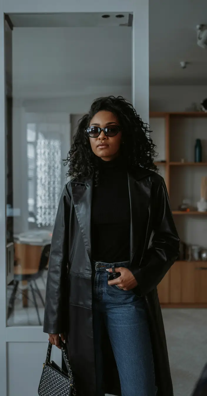 winter outfits blackgirl 2025 2026 Classic Black Reinvented