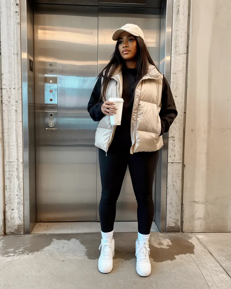 winter outfits blackgirl 2025 2026 Sporty Neutrals