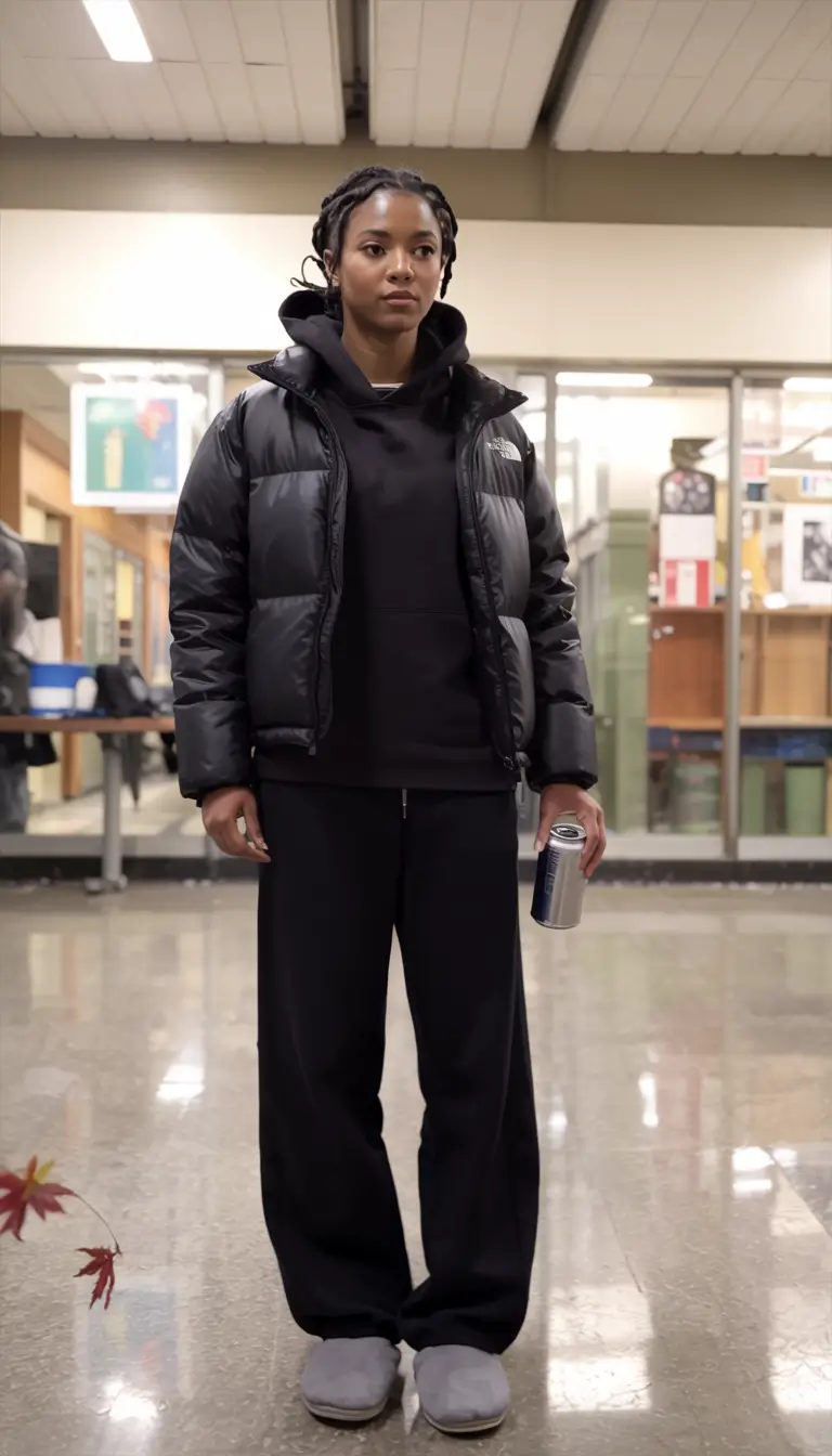 winter outfits blackgirl 2025 2026 All Black Ease